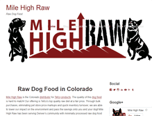 Tablet Screenshot of milehighraw.com